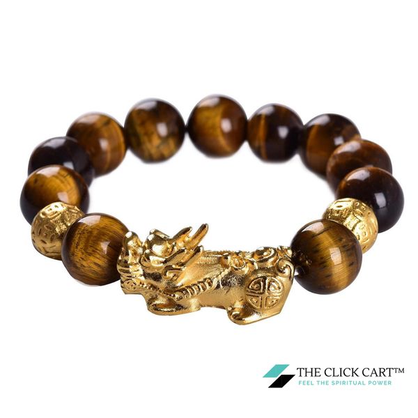 TCC™ Natural Tiger Eye Fengshui Attract GoodLuck Bracelet